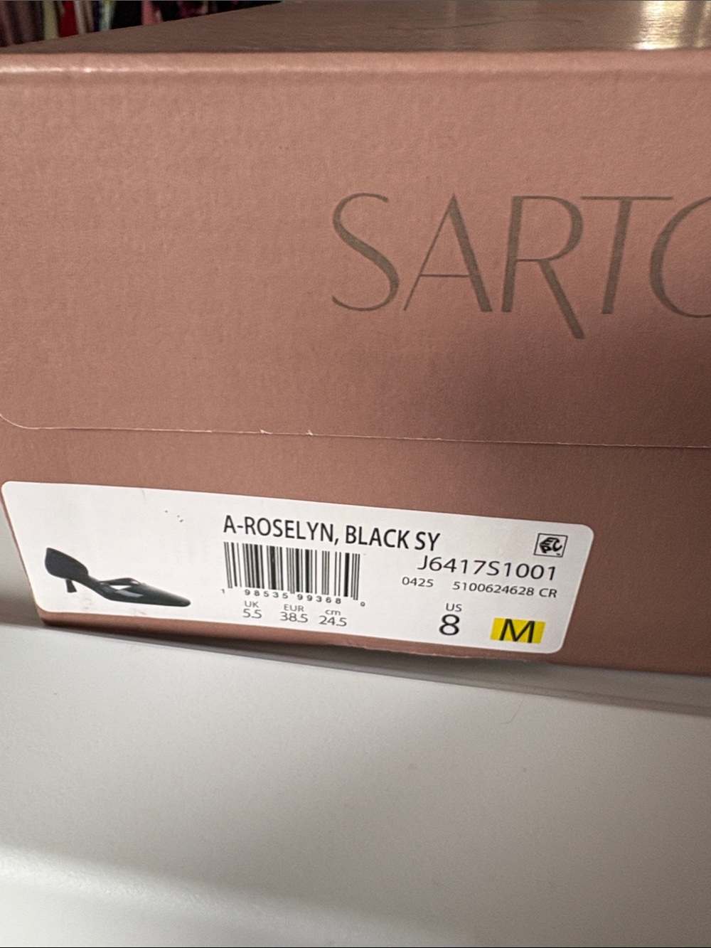 SARTO By Franco Sarto A-Roselyn Black Slingback Pumps